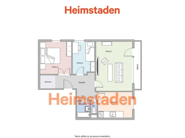 Pronájem bytu 3+1, Havířov - Šumbark, Ladova, 70 m2
