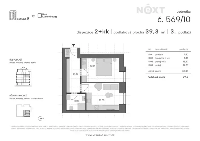 Prodej bytu 2+kk, Praha - Libeň, V zahradách, 40 m2