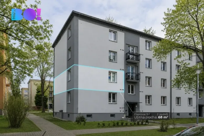 Pronájem bytu 3+1, Ostrava, Svazácká, 68 m2