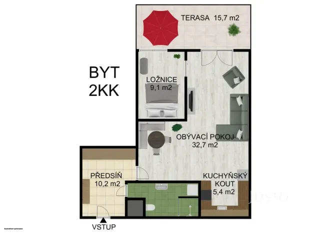 Pronájem bytu 2+kk, Písek, Janotova, 85 m2