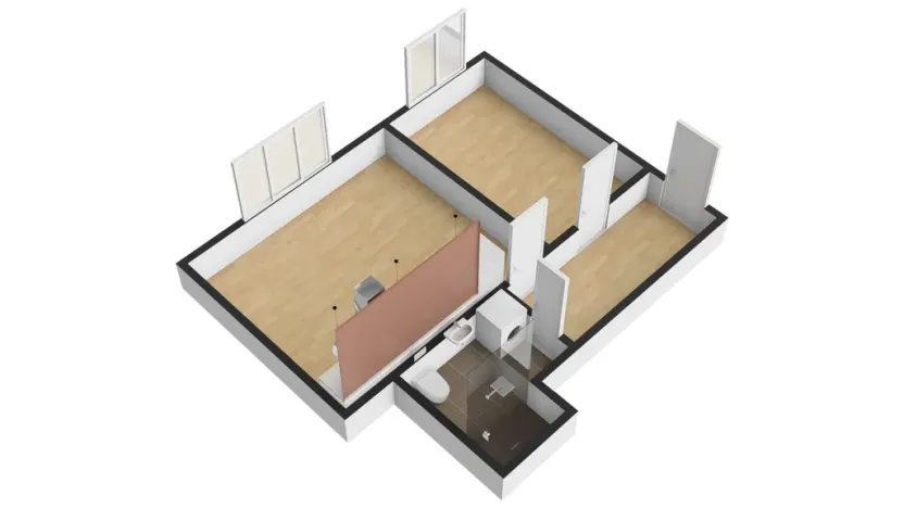 Pronájem bytu 2+kk, Praha - Žižkov, Jeseniova, 48 m2
