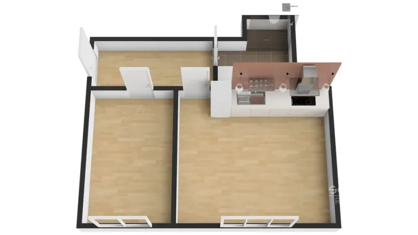 Pronájem bytu 2+kk, Praha - Žižkov, Jeseniova, 48 m2