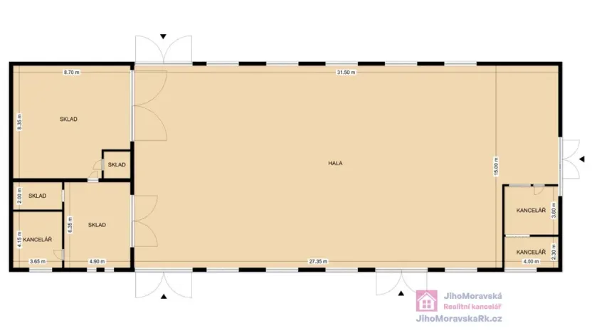 Prodej skladu, Valtice, Mikulovská, 600 m2