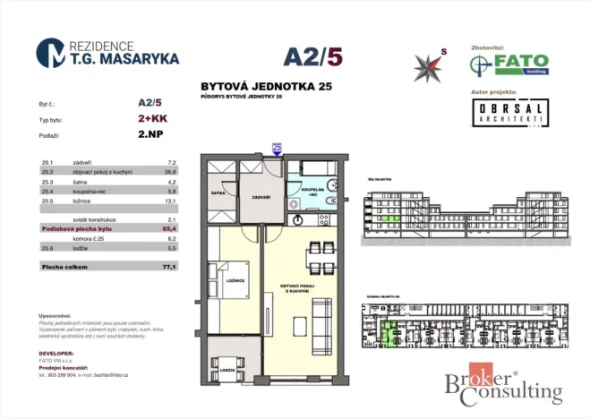 Pronájem bytu 2+kk, Týniště nad Orlicí, T. G. Masaryka, 77 m2