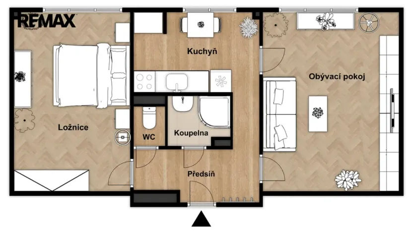 Pronájem bytu 2+1, Žďár nad Sázavou - Žďár nad Sázavou 3, Brodská, 53 m2
