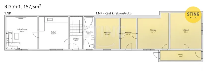 Prodej rodinného domu, Louka, 220 m2