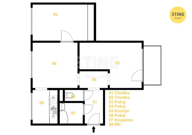 Prodej bytu 3+1, Jihlava, Žižkova, 73 m2
