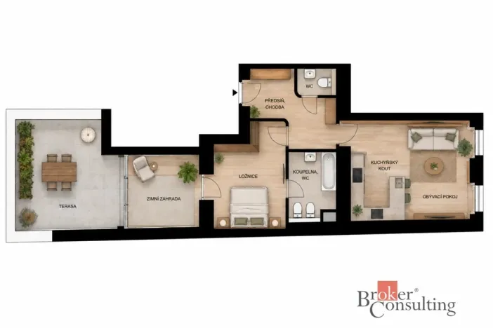 Prodej bytu 2+kk, Praha - Holešovice, Dobrovského, 85 m2