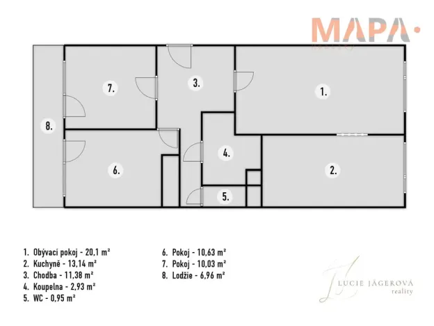 Prodej bytu 3+1, Praha - Prosek, Prosecká, 69 m2