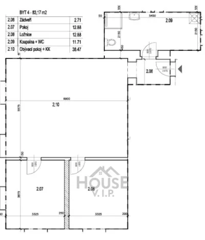 Prodej bytu 3+kk, Nučice, 83 m2