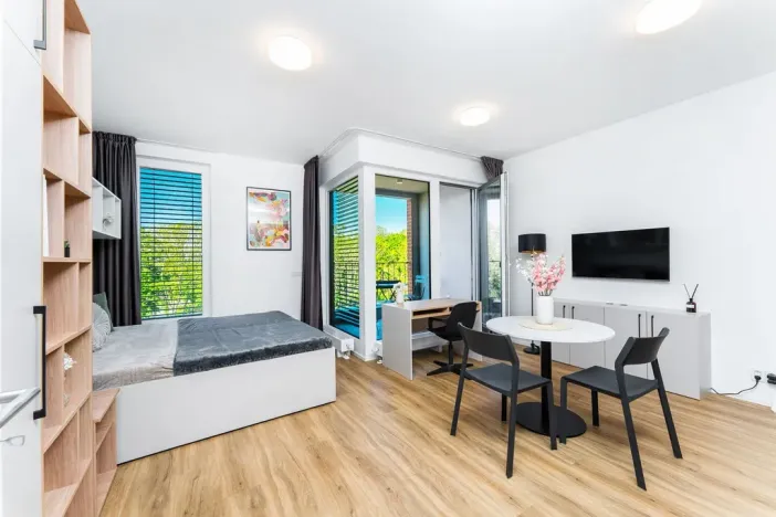 Pronájem bytu 1+kk, Praha - Vysočany, Odkolkova, 42 m2
