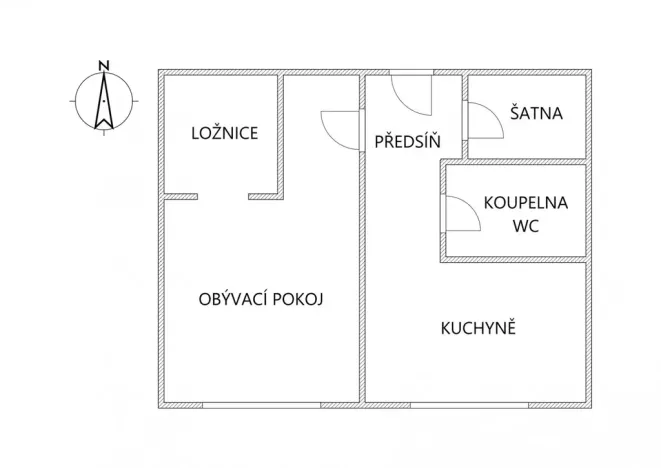 Pronájem bytu 1+1, Kladno - Kročehlavy, Ukrajinská, 40 m2