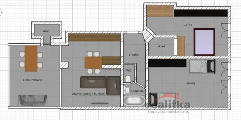 Prodej bytu 3+kk, Opava - Předměstí, Tyršova, 105 m2