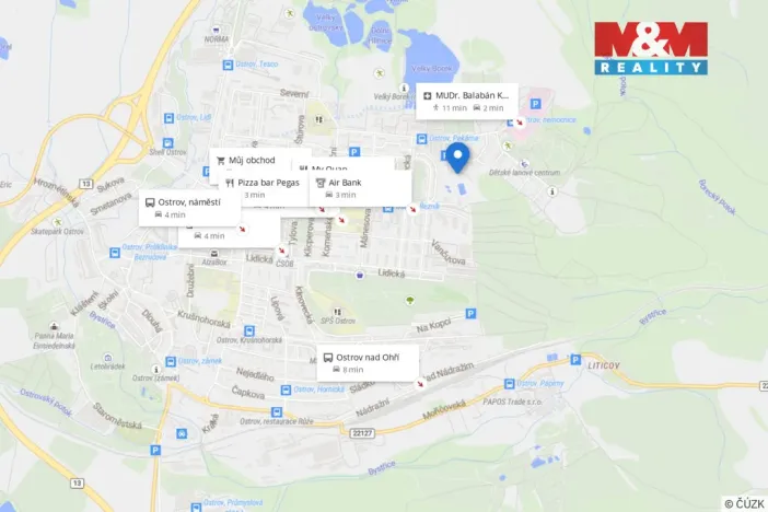 Prodej bytu 2+kk, Ostrov, Hlavní třída, 56 m2