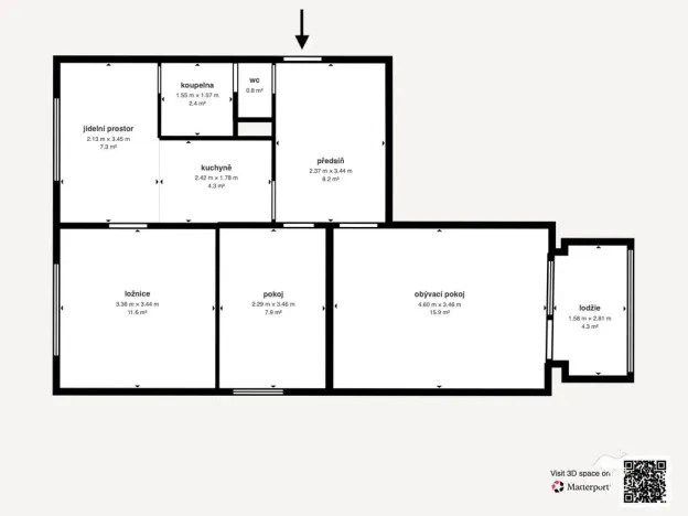 Prodej bytu 3+1, Žlutice, Vítězná, 66 m2