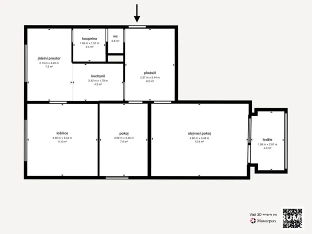 Prodej bytu 3+1, Žlutice, Vítězná, 66 m2