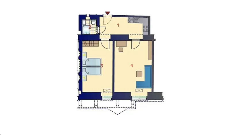 Pronájem kanceláře, Praha - Vinohrady, Mánesova, 52 m2