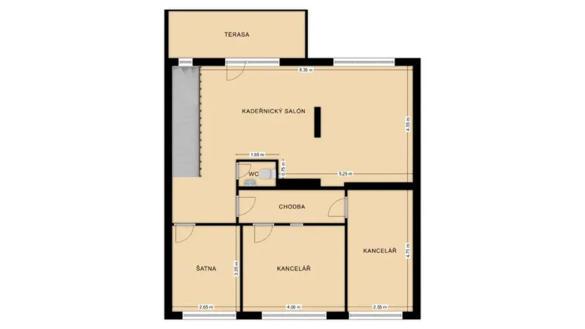 Pronájem obchodního prostoru, Břeclav, Smetanovo nábřeží, 93 m2