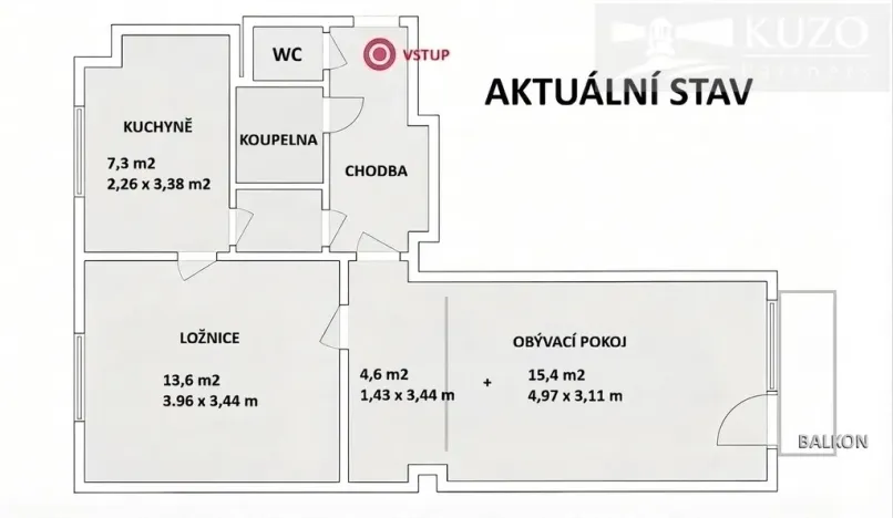 Prodej bytu 2+1, Příbram, Bratří Čapků, 53 m2