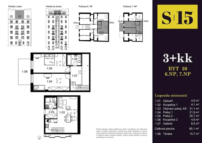 Prodej bytu 3+kk, Praha - Smíchov, 106 m2