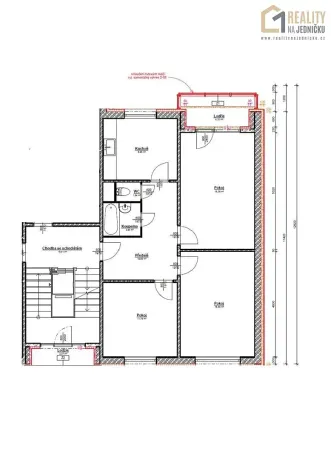 Prodej bytu 3+1, Ústí nad Orlicí, Třebovská, 72 m2