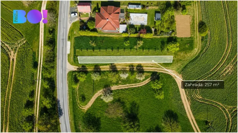 Prodej zahrady, Koryčany - Jestřabice, 257 m2