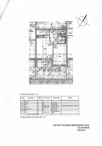 Pronájem bytu 2+kk, Šlapanice, 50 m2