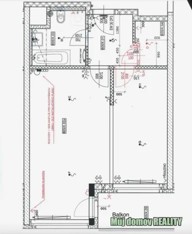 Pronájem bytu 2+kk, Praha - Hlubočepy, náměstí Olgy Scheinpflugové, 50 m2