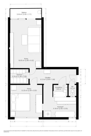 Pronájem bytu 2+1, Brno - Lesná, Ibsenova, 55 m2