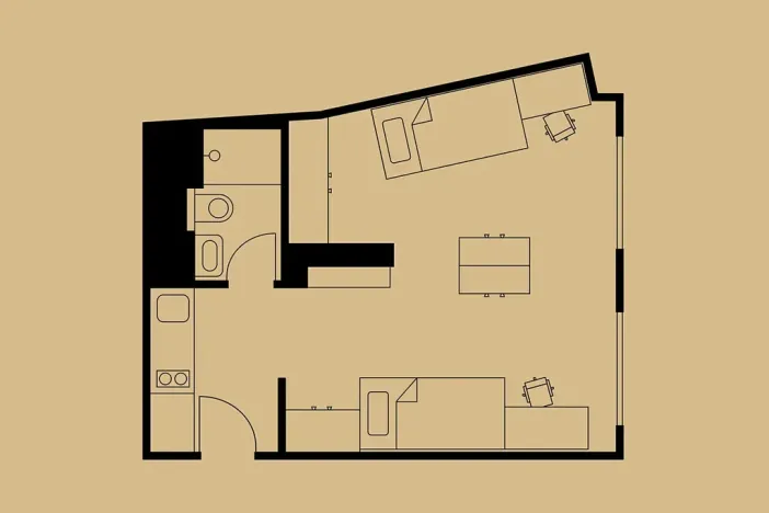 Pronájem pokoje, Praha - Holešovice, Na zátorách, 31 m2