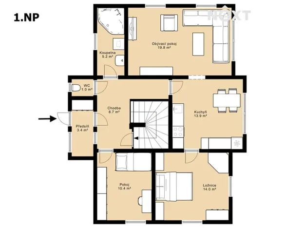 Prodej vícegeneračního domu, Hořice na Šumavě, 160 m2