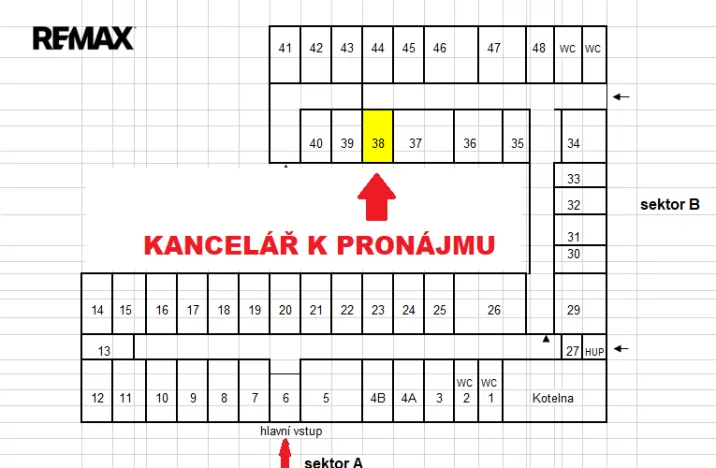 Pronájem kanceláře, Hradec Králové - Slezské Předměstí, Bieblova, 16 m2