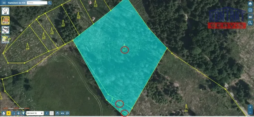 Prodej lesa, Knínice, 5303 m2