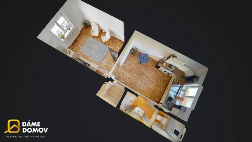 Pronájem bytu 2+kk, Zlín - Prštné, L. Váchy, 42 m2