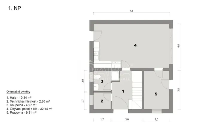 Prodej rodinného domu, Tehov, Ke Skalce, 113 m2
