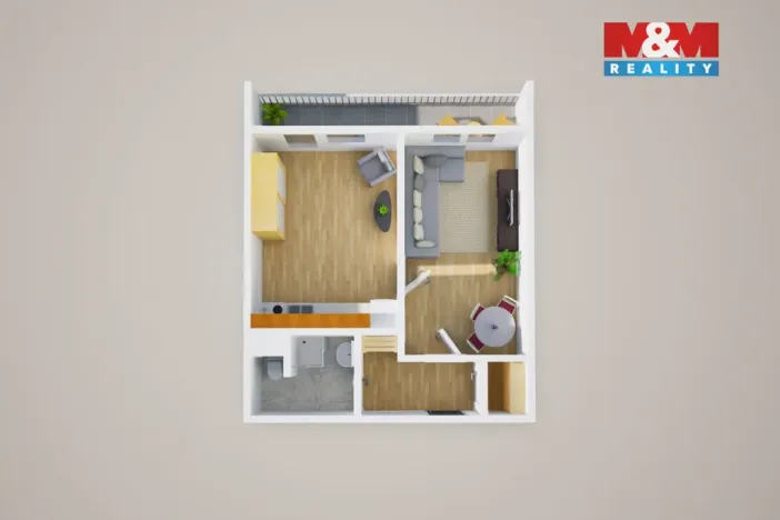 Prodej bytu 1+1, Teplice - Trnovany, Maršovská, 41 m2