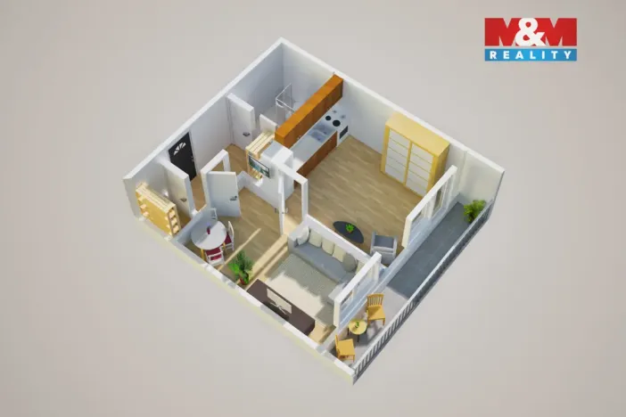 Prodej bytu 1+1, Teplice - Trnovany, Maršovská, 41 m2