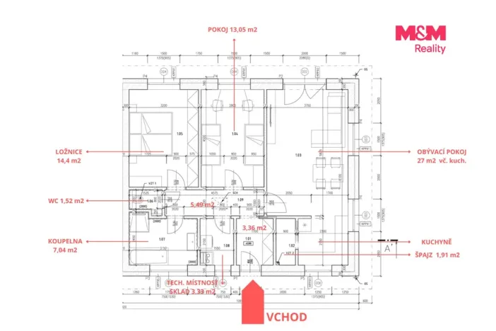 Prodej rodinného domu, Nýřany - Kamenný Újezd, 77 m2