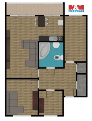Pronájem bytu 4+1, Litvínov - Janov, Luční, 82 m2