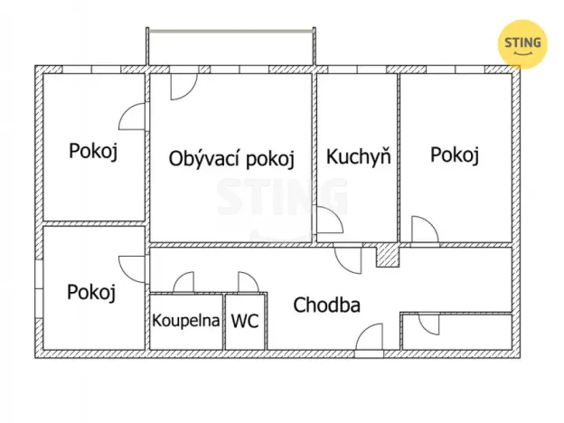 Prodej bytu 4+1, Šumperk, Zahradní, 80 m2