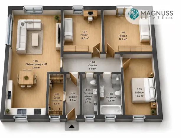 Prodej rodinného domu, Střílky, 102 m2