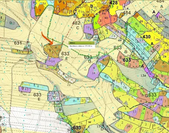 Prodej podílu lesa, Postřelmůvek, 5208 m2
