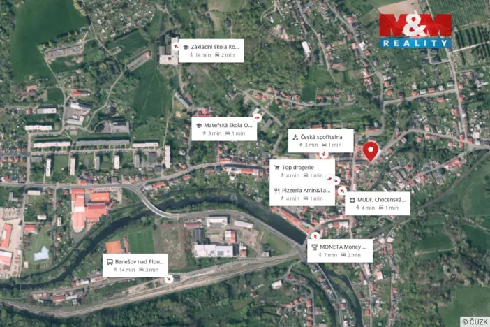 Pronájem bytu 1+1, Benešov nad Ploučnicí, Palackého, 40 m2
