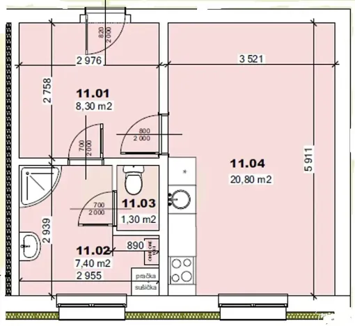 Prodej bytu 1+kk, Mšené-lázně, Mládežnická, 38 m2