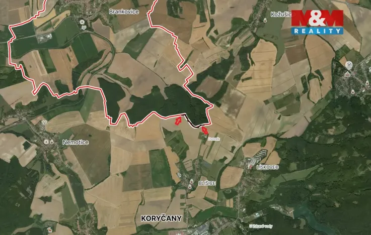 Prodej pole, Brankovice, 2004 m2