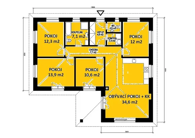Prodej rodinného domu, Slaný, Lacinova, 107 m2