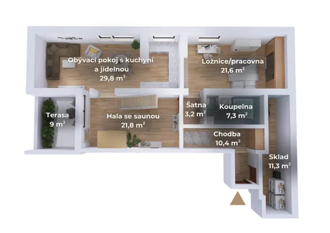 Prodej bytu 3+1, Brno - Bohunice, Spodní, 75 m2