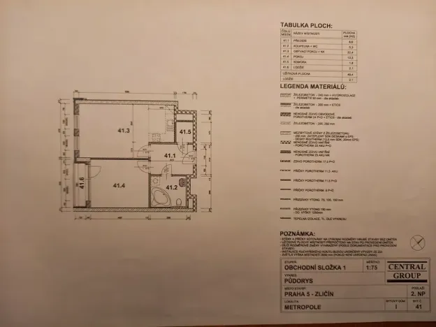 Prodej bytu 2+kk, Praha - Zličín, Sazovická, 50 m2