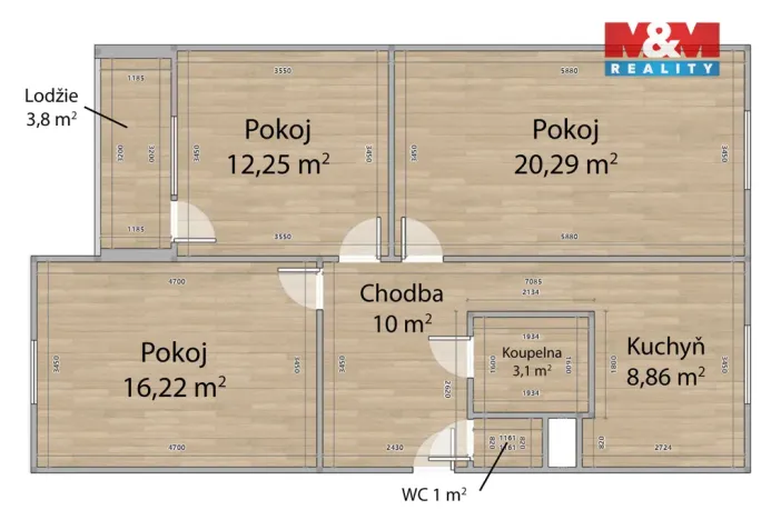 Pronájem bytu 3+1, Domažlice - Týnské Předměstí, Michlova, 80 m2