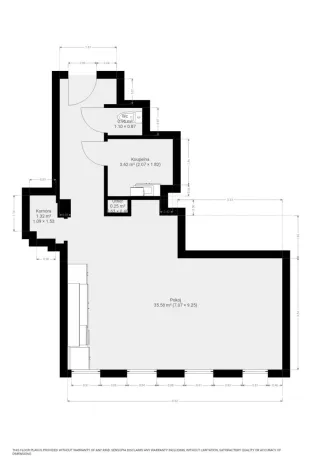 Pronájem bytu 1+kk, Brno - Královo Pole, Poděbradova, 45 m2